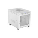 RACK CABINET 19" FREE-STANDING 15U/800X1000 (FLAT PACK) WITH MESH DOOR LCD GREY LANBERG