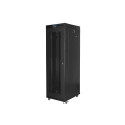 RACK CABINET 19" FREE-STANDING 42U/800X800 (FLAT PACK) WITH MESH DOOR LCD BLACK LANBERG