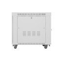 RACK CABINET 19" FREE-STANDING 15U/800X1000 (FLAT PACK) WITH MESH DOOR LCD GREY LANBERG