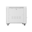 RACK CABINET 19" FREE-STANDING 15U/800X1000 (FLAT PACK) WITH MESH DOOR LCD GREY LANBERG