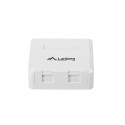 Lanberg Empty Surface-Mount Box for Keystone 2-port