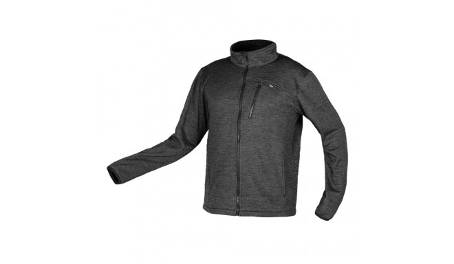 Bluza rozpinana OUTDOOR, pique, szara, rozmiar S