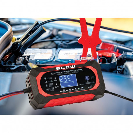 58-683# Prostownik automatyczny 12v/10a-24v/5a blow