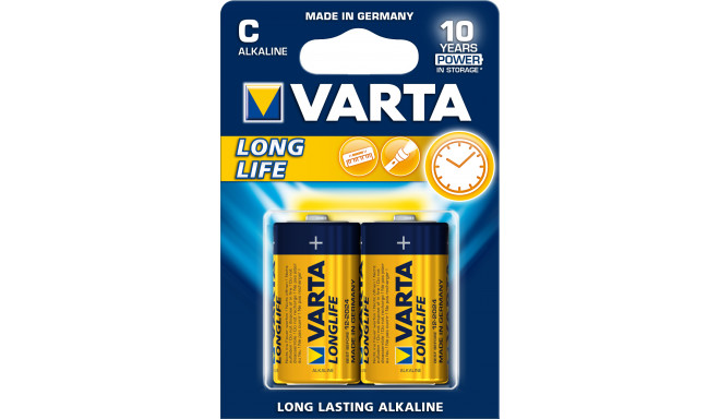 82-648# Bateria alkaliczna c 1.5 lr14 varta longlife