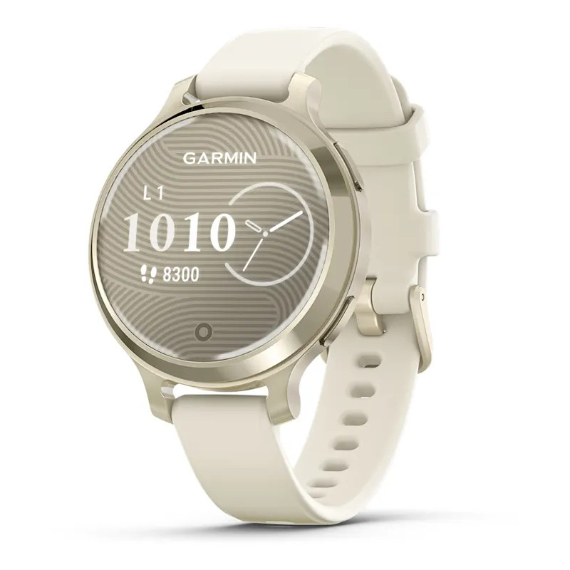 Garmin Lily 2 Active, lunar gold/bone