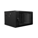Lanberg WF02-6606-10B rack cabinet 6U Wall mounted rack Black
