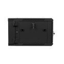 Lanberg WF02-6606-10B rack cabinet 6U Wall mounted rack Black