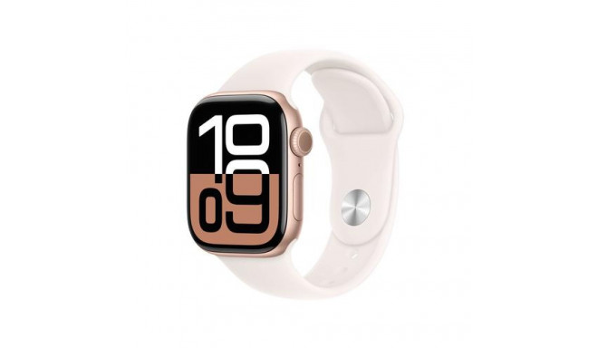 Apple Watch Series 10 OLED 42 mm Digital 374 x 446 pixels Touchscreen Rose gold Wi-Fi GPS (satellite