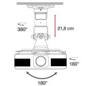 Techly Universal Ceiling Bracket for Projector, Black ICA-PM 100BK