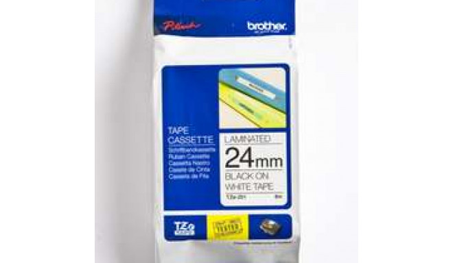 BROTHER TZE251 tape cassette 24mm8m white/black P-touch 300/500/2400series