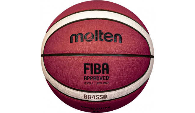 Basketball ball competition MOLTEN B7G4550 FIBA composite leather size 7