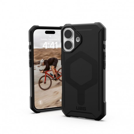 Kaitseümbris Essential Armor, Apple iPhone 16, must, MagSafe, Urban Armor Gear (UAG)