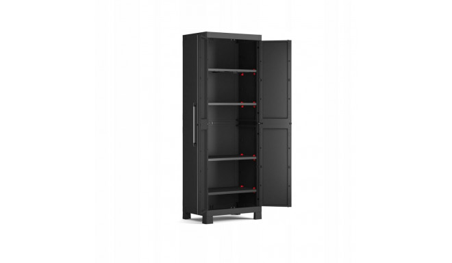 KETER DETROIT WARDROBE 62x182x45cm SPLIT SHELVES IT New
