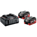 METABO. BATTERY 18V 5.5Ah LIHD x2+CHARGE. ASC 145