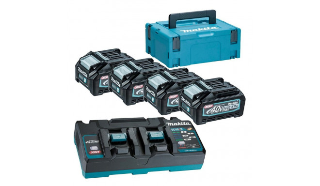 MAKITA TOITEALLIKA KOMPLEKT 40V 4x4.0Ah XGT (BL4040x4+DC40RB) (UN3480)