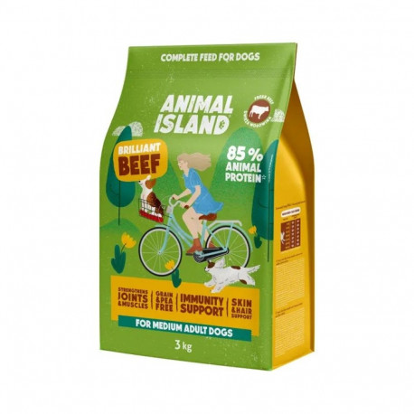 ANIMAL ISLAND Brilliant veiseliha kuiv koeratoit 3kg