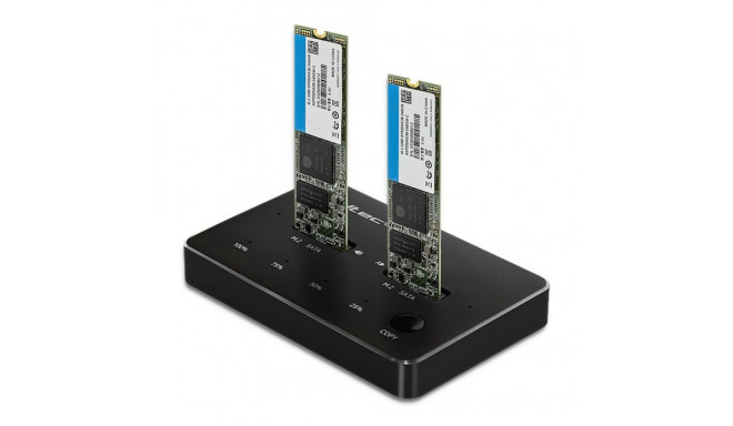 Qoltec 50310 kettajaam 2x SSD M.2 SATA | NGFF | USB Type C