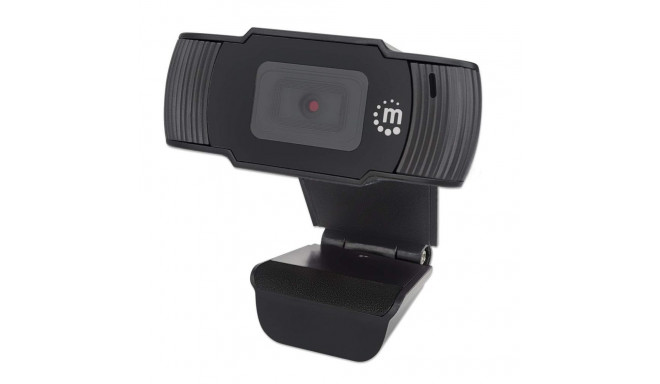 Manhattan USB Webcam, Two Megapixels (Clearance Pricing), 1080p Full HD, USB-A, Integrated Microphon