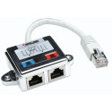 Intellinet 2-Port Modular Distributor, Cat5e, FTP, allows two RJ45 ports to share one Cat5e network 