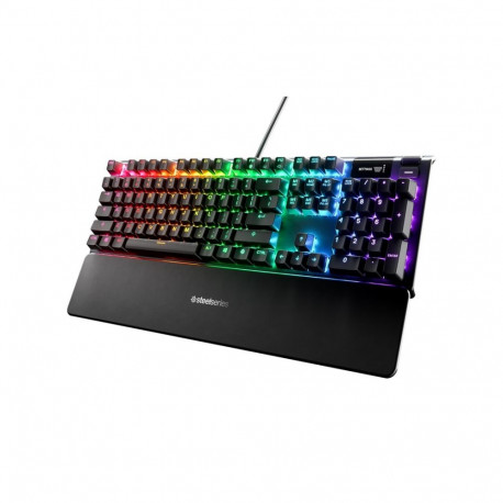 SteelSeries Apex 5 mänguklaviatuur, US paigutus, juhtmega, must hübriid sinised mehaanilised mängulü
