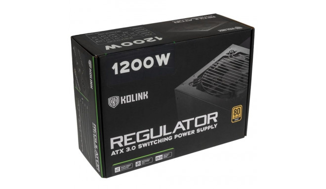 Kolink Regulator 80 PLUS Gold modulaarne toiteplokk, ATX 3.0, PCIe 5.0 – 1200 W