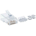 Intellinet RJ45 Modular Plugs Pro Line, Cat6A, UTP, 3-prong, for solid wire, 50 µ gold-plated contac