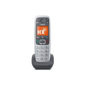 Gigaset E560HX Analog/DECT telephone Caller ID Grey, Silver