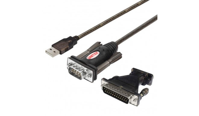 UNITEK Y-105A serial cable Black 1.5 m USB Type-A DB-9