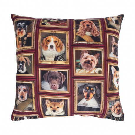 Padi HOLLY 45x45cm, lukuga, koerad raamis, 100% puuvill, kangas 438