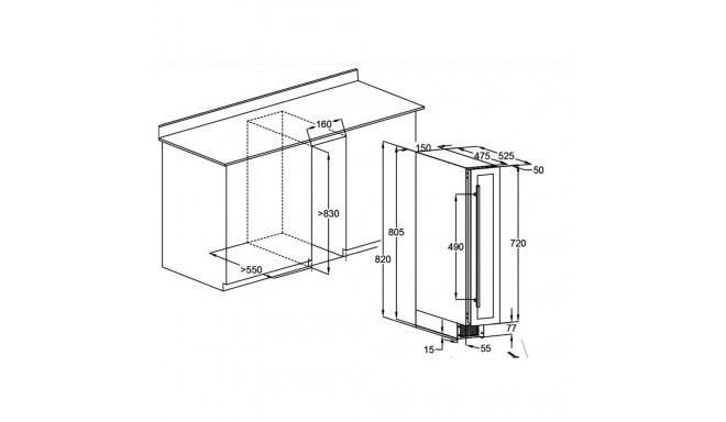 Veinikülmik Dunavox DAUF-9.22B
