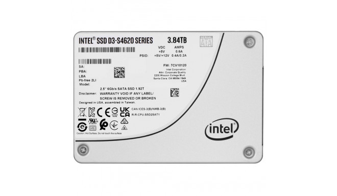 SSD Solidigm (Intel) S4620 3.84TB SATA 2.5" SSDSC2KG038TZ01 (DWPD up to 5)