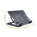 Techly Notebook stand and cooling pad for Notebook up to 17.3"