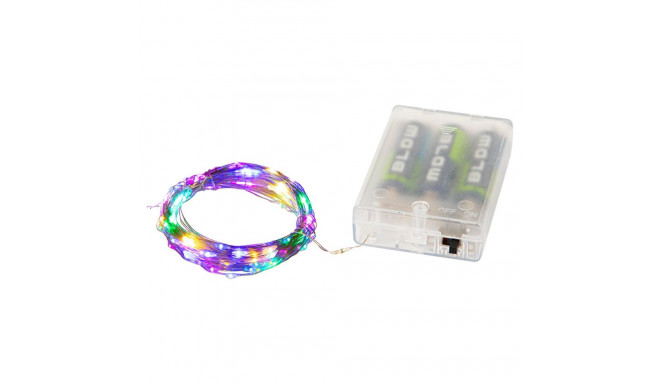 70-273# Lampki led na baterie rgb 10m