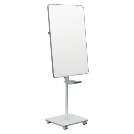 Loengutahvel NOBO MoveMeet Easel Steel WB 700x1000mm, valge, magnetiline, marker ja tarvikute alus/ 