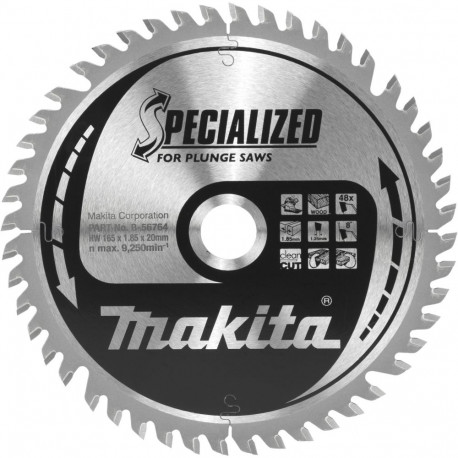 Cutting disc MAKITA 48T 165x20x1.85mm