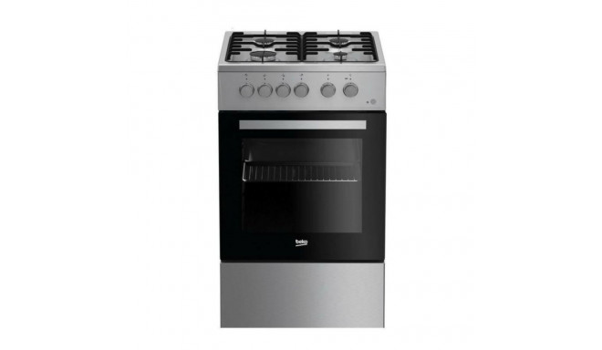 BEKO Gas Cooker FSG52020FX, Width 50 cm, Silver