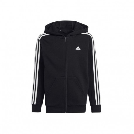 Adidas 3 Stripes FL Full-Zip Hoody Jr HR6331 sweatshirt (128 cm)
