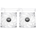 "140mm Thermaltake CT140 Reverse ARGB Sync PC Cooling Fan White 2 Pack"