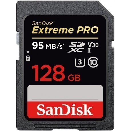 SanDisk memory card SDXC 128GB Extreme Pro 95MB/s V30