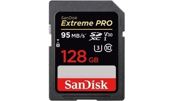 SanDisk atmiņas karte SDXC 128GB Extreme Pro 95MB/s V30