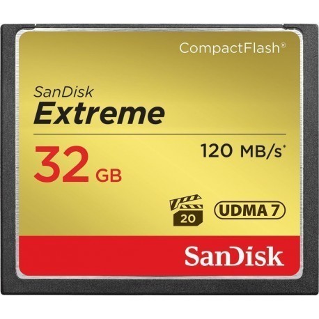 SanDisk карта памяти CF 32GB Extreme 120MB/s