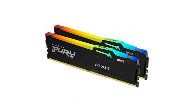 Memory DDR5 Fury Beast RGB 32GB(2*16GB)/6400 CL32 EXPO black