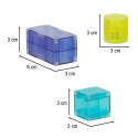 3D konstruktsioon magnetilised tellised LED helendavad 64 tükki