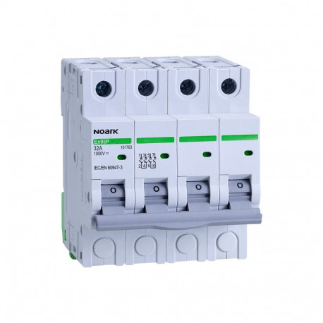 S. isol. DC to apply. photovolts. NOARK, 4 modules wide, 4-speed, 50A, 1000V DC
