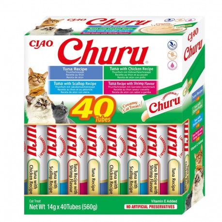 INABA Churu valikukarp tuunikala kassimaius 40 x 14g