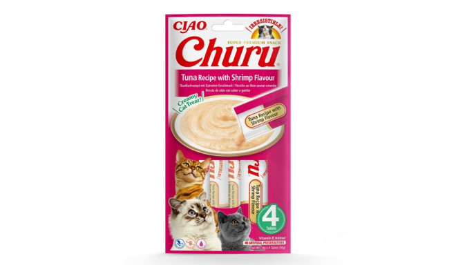 INABA Churu tuunikala krevettimaitseline kassimaius 4x14 g