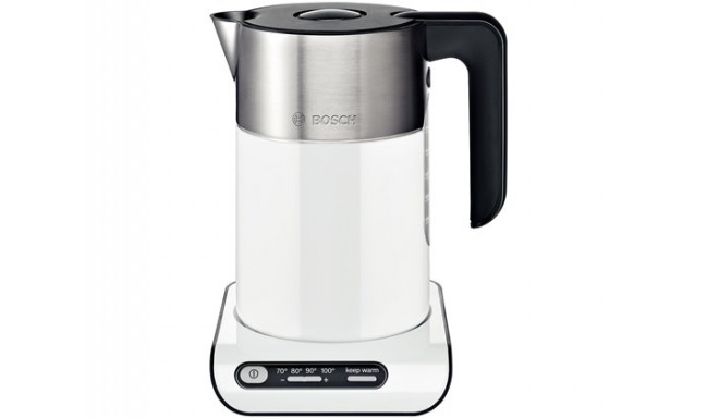 Bosch TWK8611P electric kettle 1.5 L 2400 W Anthracite, Stainless steel, White