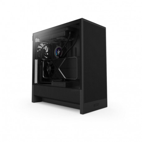 NZXT arvutikorpus H5 FLOW (2024) midi-torn aknaga, must
