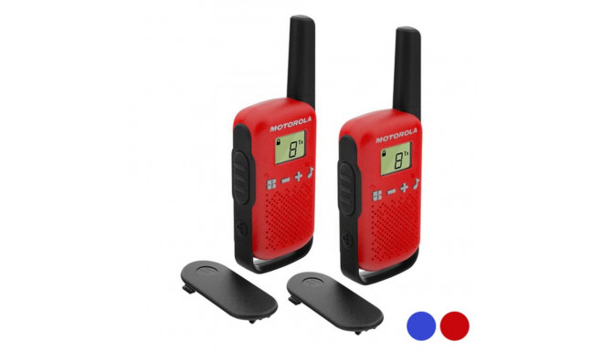 Walkie-Talkie Motorola T42 Dual 1,3" LCD 4 km (2 pcs) - Красный