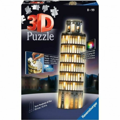 3D Pusle Ravensburger Tour De Pise Night Edition 216 Tükid, osad